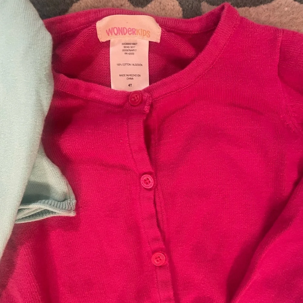 Bundle of 2 little girls sweaters. Size 4.